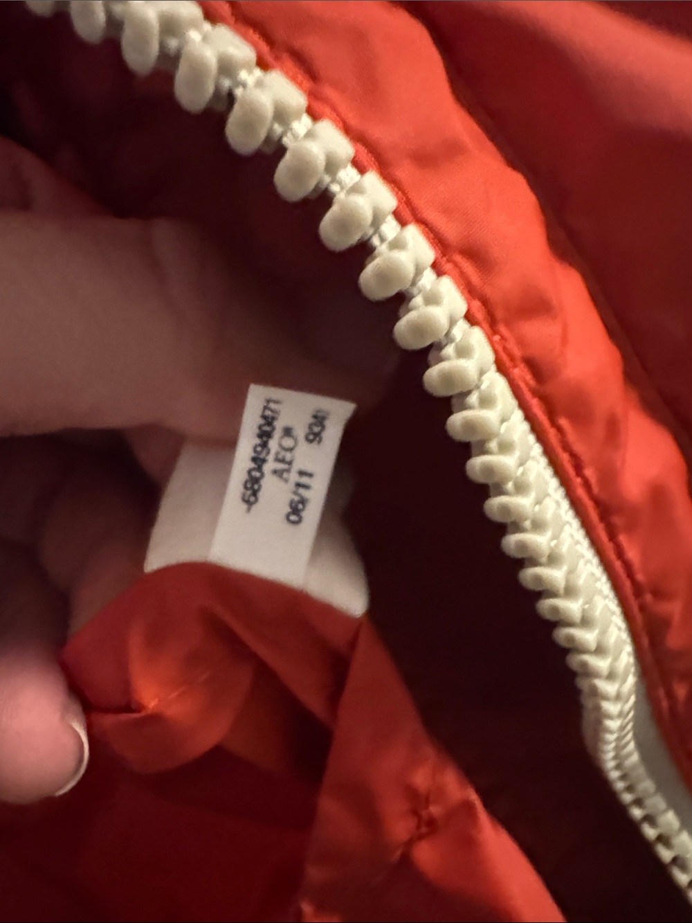 American Eagle Outfitters Bright Red Hooded Jacket - Picture 7 of 8